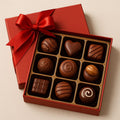 red chocolate gift box